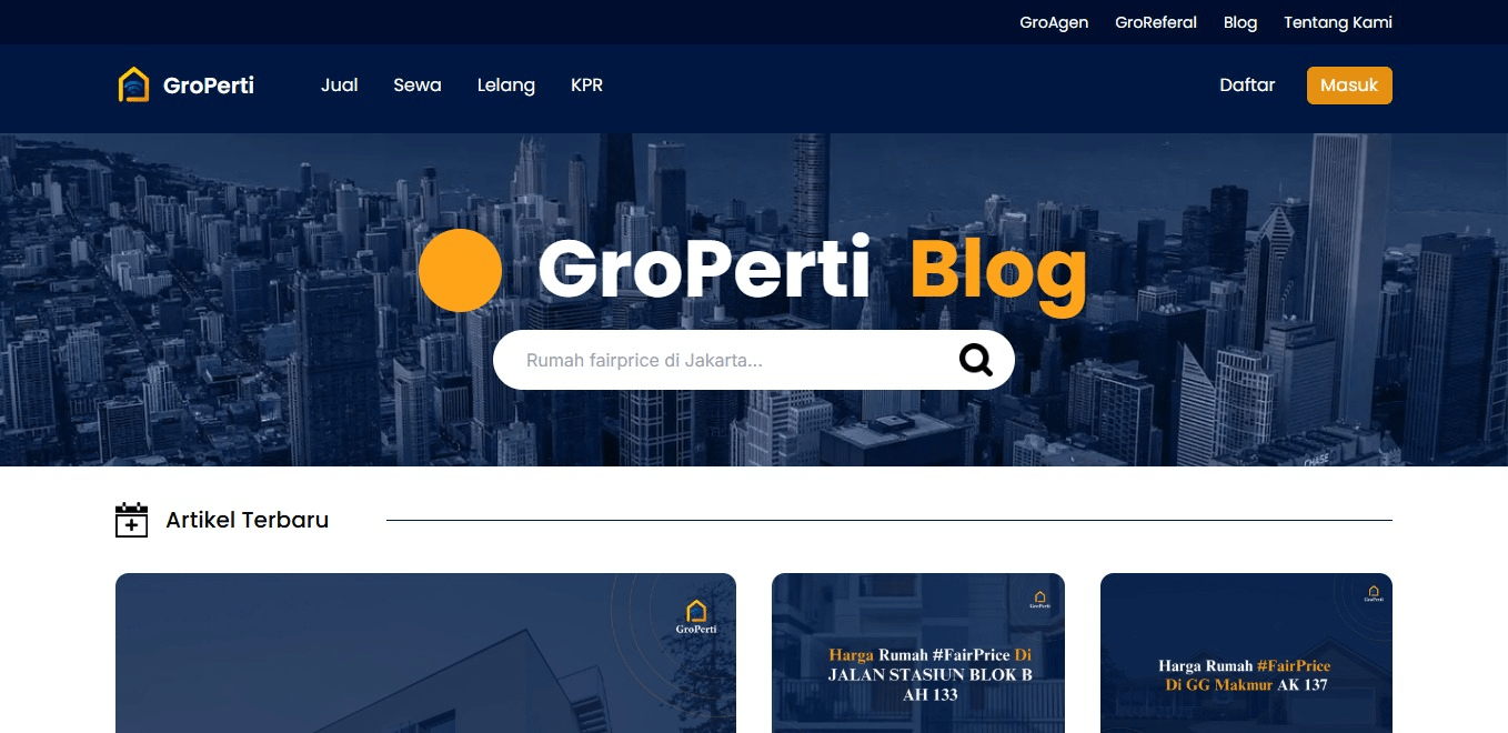 Optimizing GroPerti Website